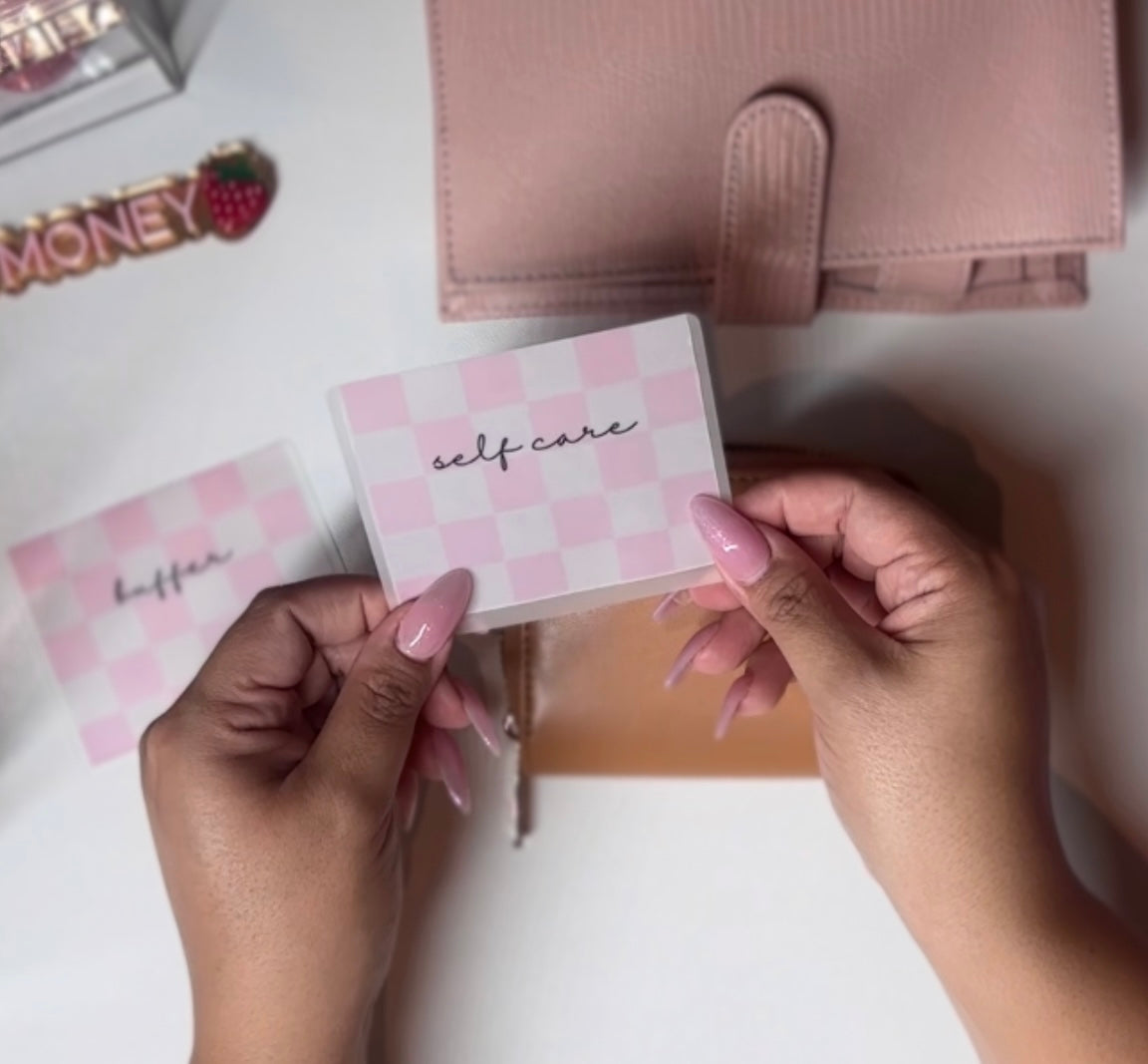 Mini Checkered Vellum Envelope