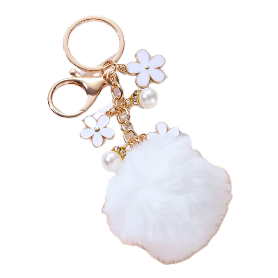 Pouf Key Chain Wallet Charm