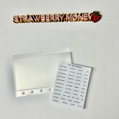 A7 Tabbed PVC Envelope Bundle with sticker labels