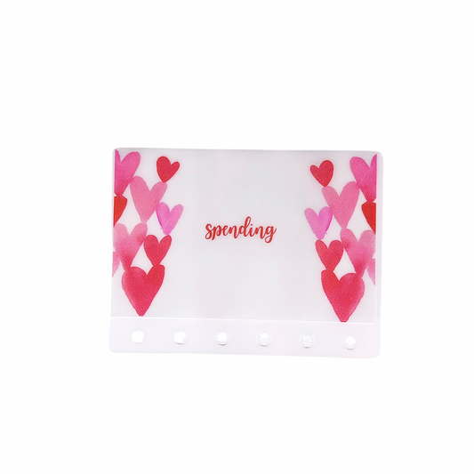 A7 Watercolor Hearts Custom Envelope