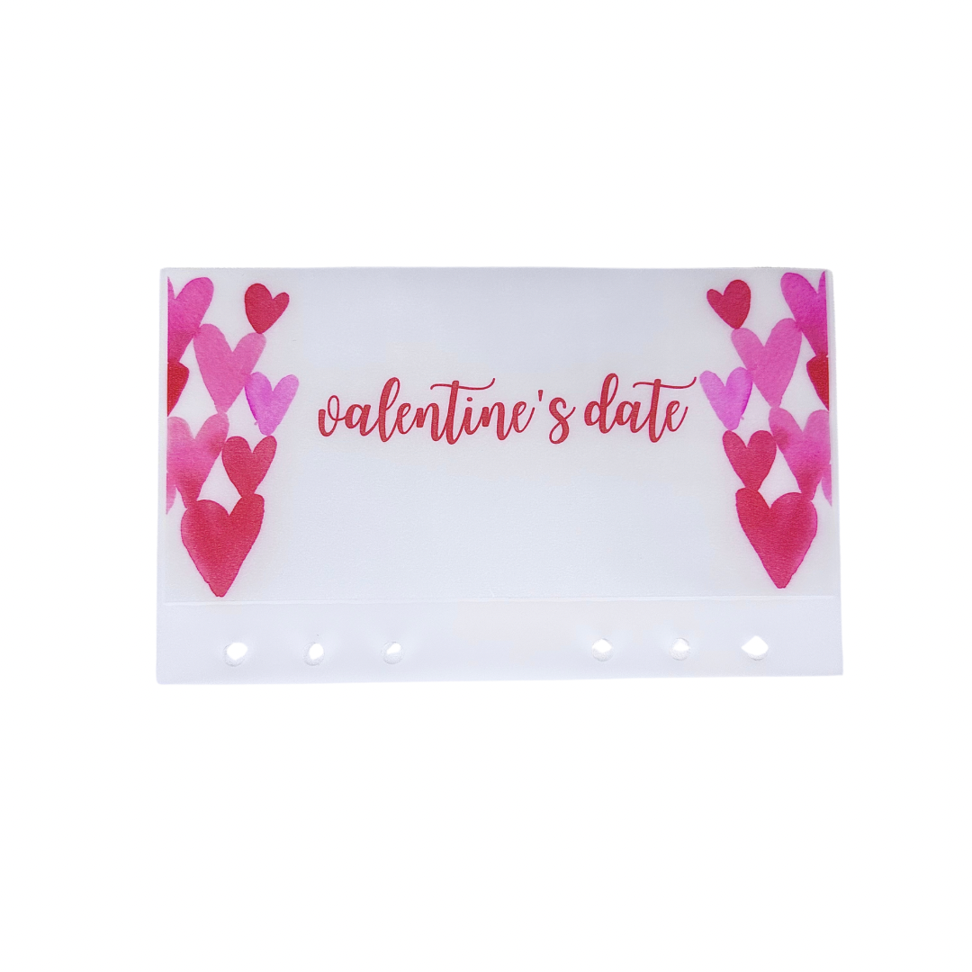 A6 Watercolor Hearts Custom Envelope