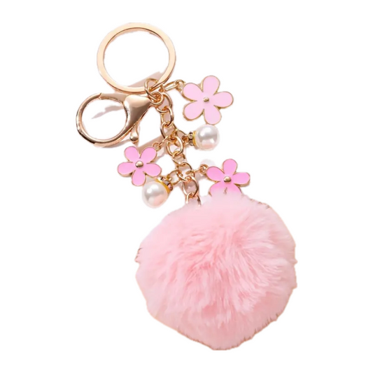 Pouf Key Chain Wallet Charm